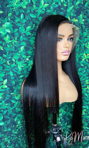13x4 Straight Lace Front Wig 180% Density
